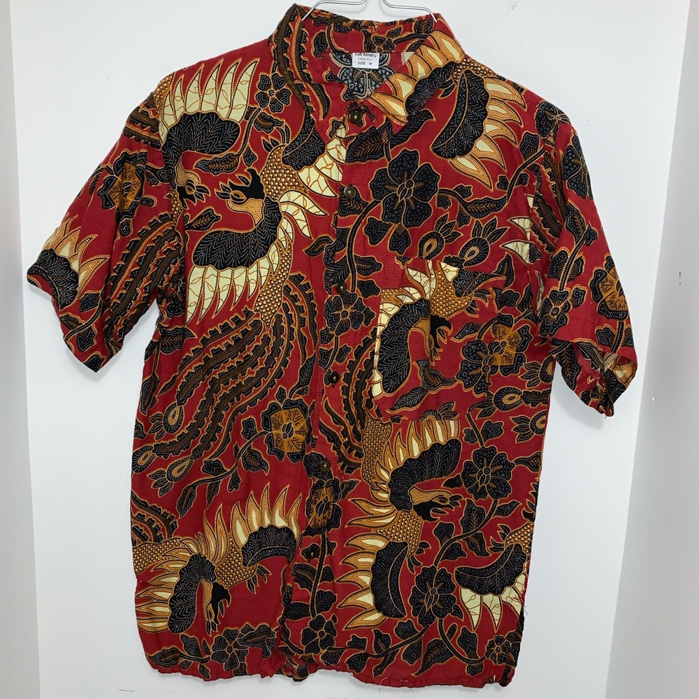 Balinese Tropical Shirt NWOT